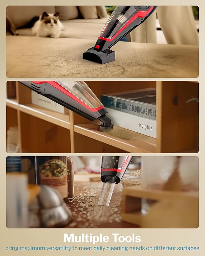 Pet Hair Handheld Vacuum Cordless, Car Vacuum Rechargeable - Image 4