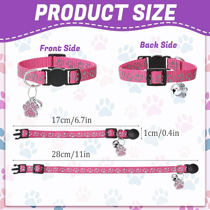 10Pcs Breakaway Cat Collars - Image 2