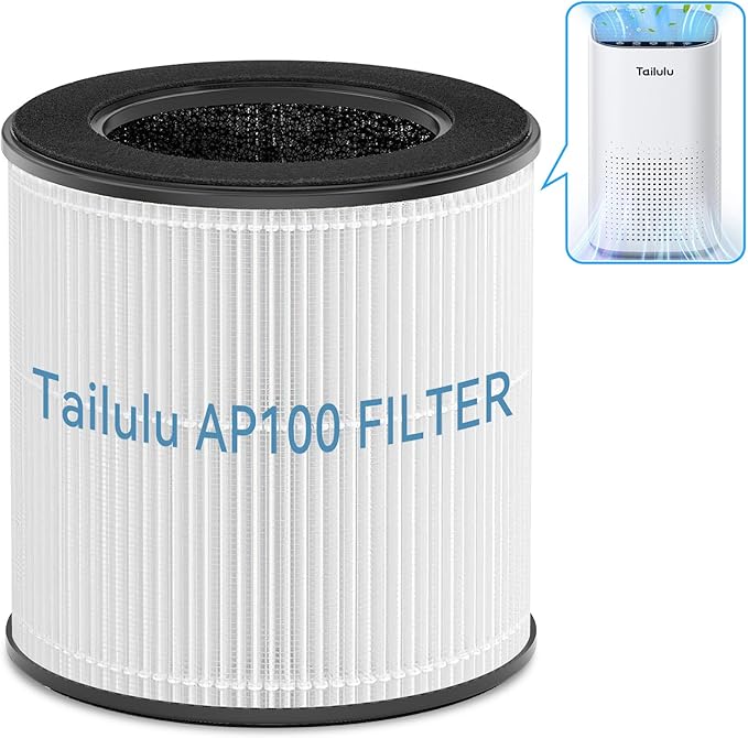 Tailulu Official AP100 Air Purifier Replacement Filter, 3-in-1 Air Purifier by Tailulu