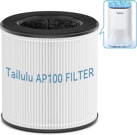 Tailulu Official AP100 Air Purifier Replacement Filter, 3-in-1 Air Purifier by Tailulu