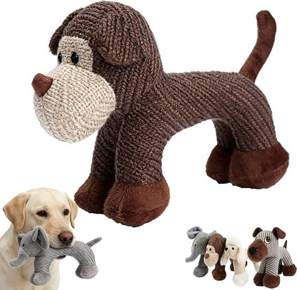Linen Safari Companions, Squeaky Dog Chew Animals, by Unknown