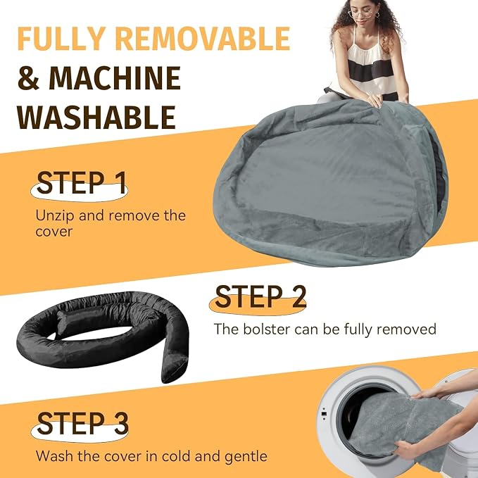 Orthopedic Waterproof Large Dog Bed: Memory Foam Washable Dog Bed - Image 5