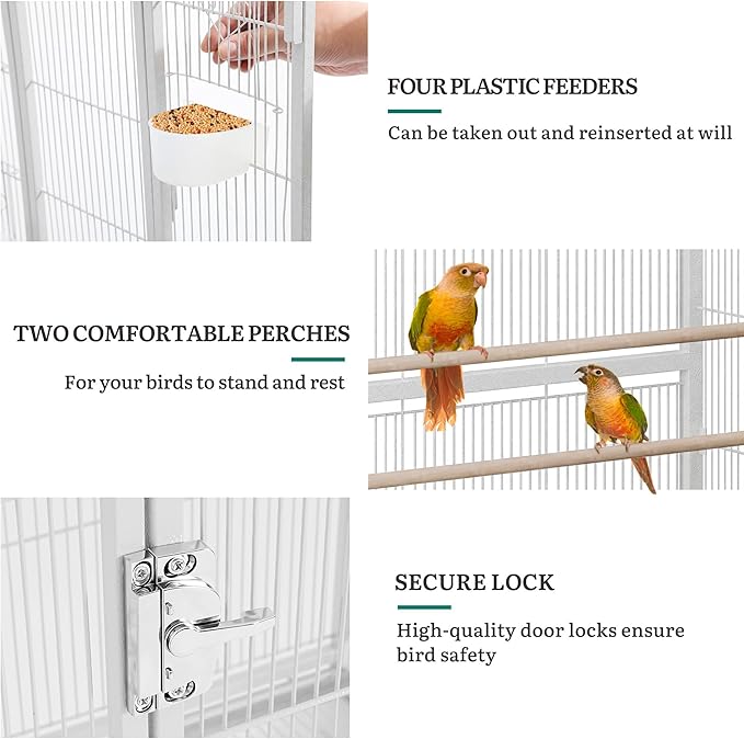 YITAHOME 53.9 inches Metal Bird Cage - Image 5