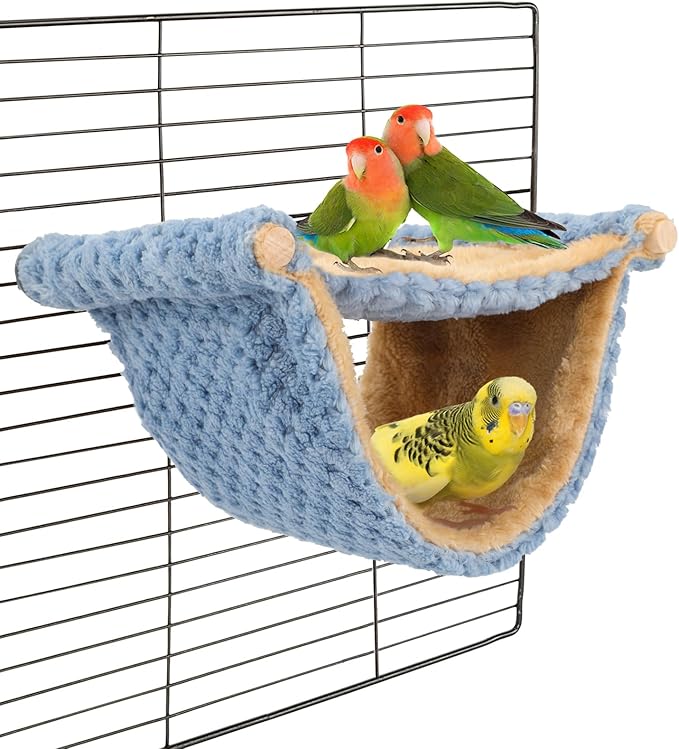 BWOGUE Winter Warm Bird Nest Bed Hanging Hammock Snuggle Hut Parrot House Tent by BWOGUEPetHome