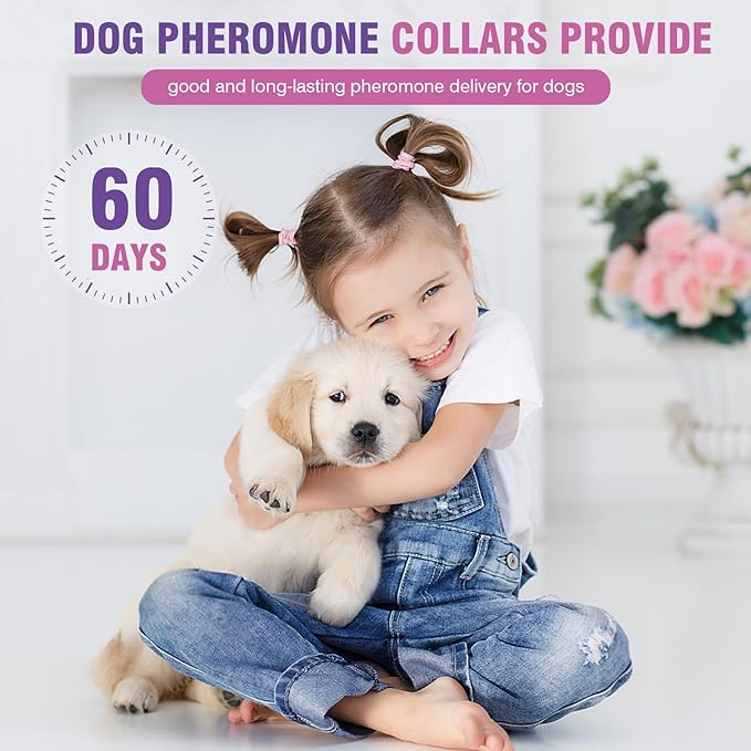 Calming Collar for Dogs 4 Packs Dog Pheromone Calm Collars Relief Anxiety - Image 2