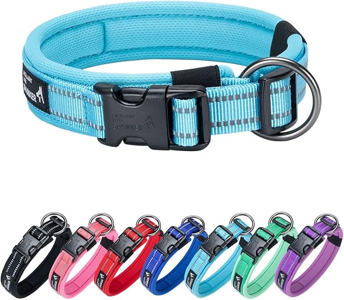 EXCELLENT ELITE SPANKER Reflective Dog Collar Classic Soft Padded Breathable by EXCELLENTELITESPANKER