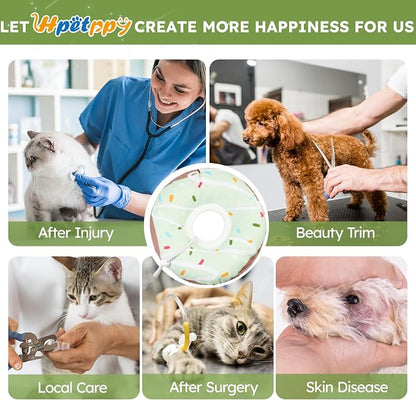 Cat Cone Collar Soft, Waterproof Cat Recovery Collars Spay Cones to Stop - Image 4