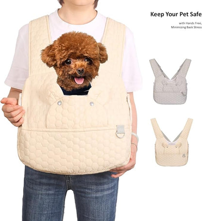 Dog Backpack Carrier for Small Dogs, Cat Carrier Sling, Front Facing Pets Chest - Image 9