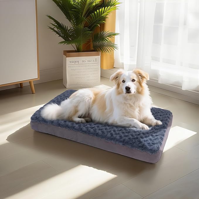 Orthopedic Memory Foam Bed for Large Dogs, Waterproof Cooling Pet Mats for Crate - Image 2