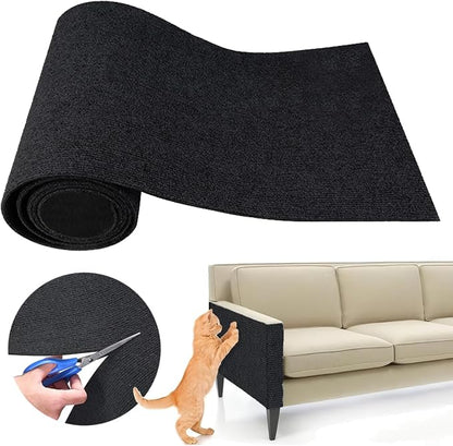 Cat Scratching Climbing Carpet Mat, Adhesive Trimmable Cat Post Covered Pad by SREBAY