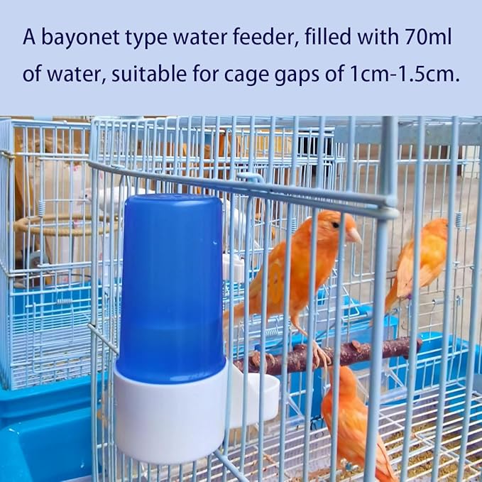 3-Piece Automatic Bird Feeder, Cage Water Dispenser, Drinker - Image 4