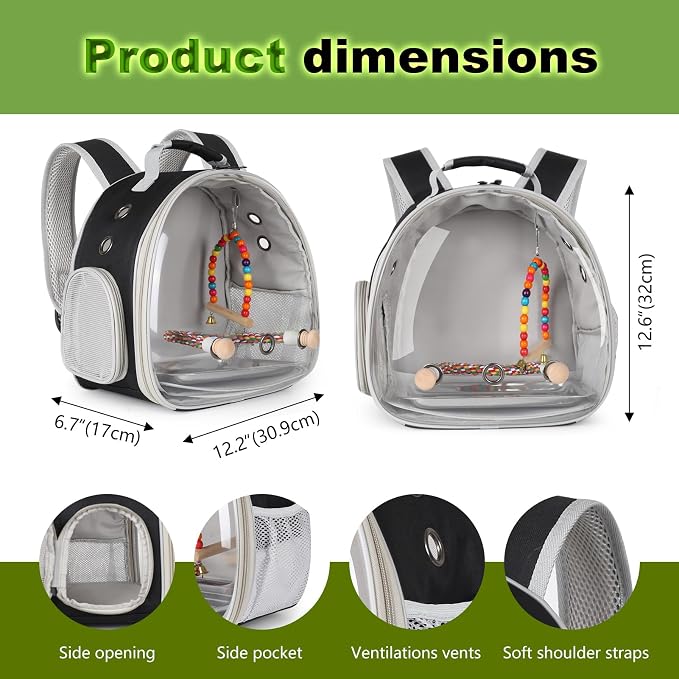Portable Parrot Travel Cage Carrier - Image 2
