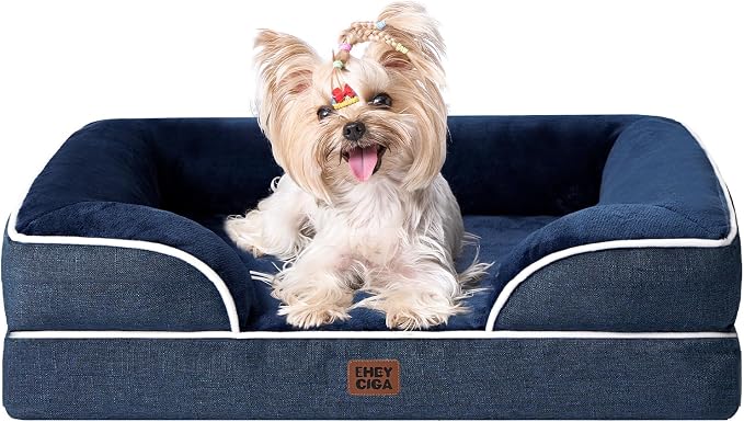 EHEYCIGA Orthopedic Dog Bed for Small Dogs, Waterproof Memory Foam Small Dog by EHEYCIGA