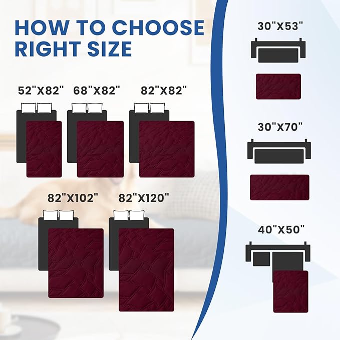 Waterproof Dog Bed Cover, Non-Slip Dog Blanket - Image 4