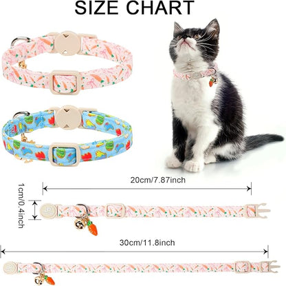 Cat Collar, Easter Chicks & Carrots Cat Collar - Image 4