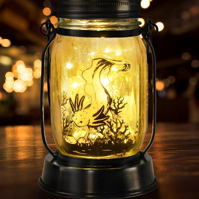 kyoryuger Axolotl Gifts for Women/Men/Kids Axolotl Solar Lanterns Mom Grandma - Image 8