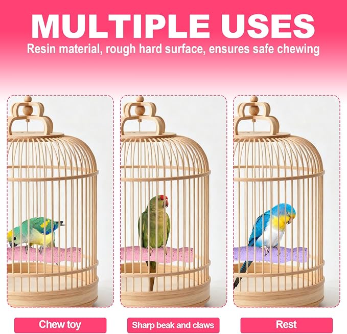 2pcs Bird Beak Grinding Stone, Resin Anti-Slip Beak Grinder Stone Bird Nail - Image 7