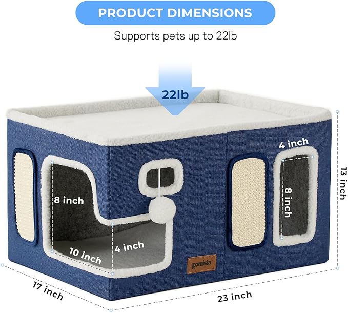 Extra-Wide Cat House for Indoor Cats - Image 5