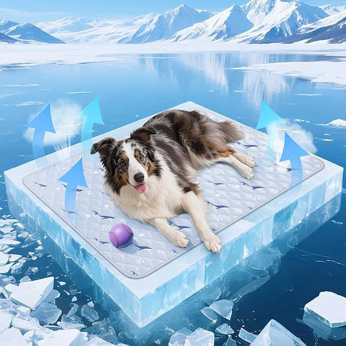 Dog Cooling Mat, Cooling Mat for Dogs, Breathable Dog Bed by Velvopet