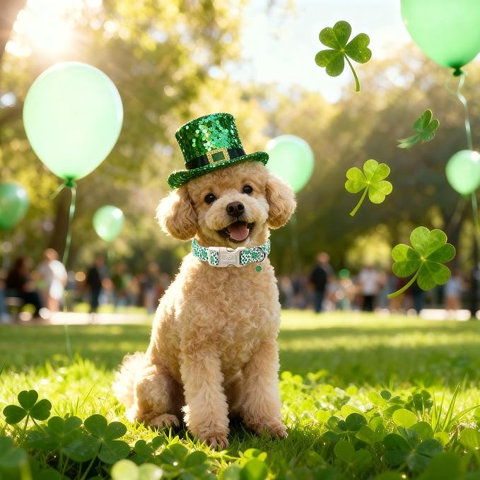 St Patricks Day Dog Collar for Large Dogs - Image 3