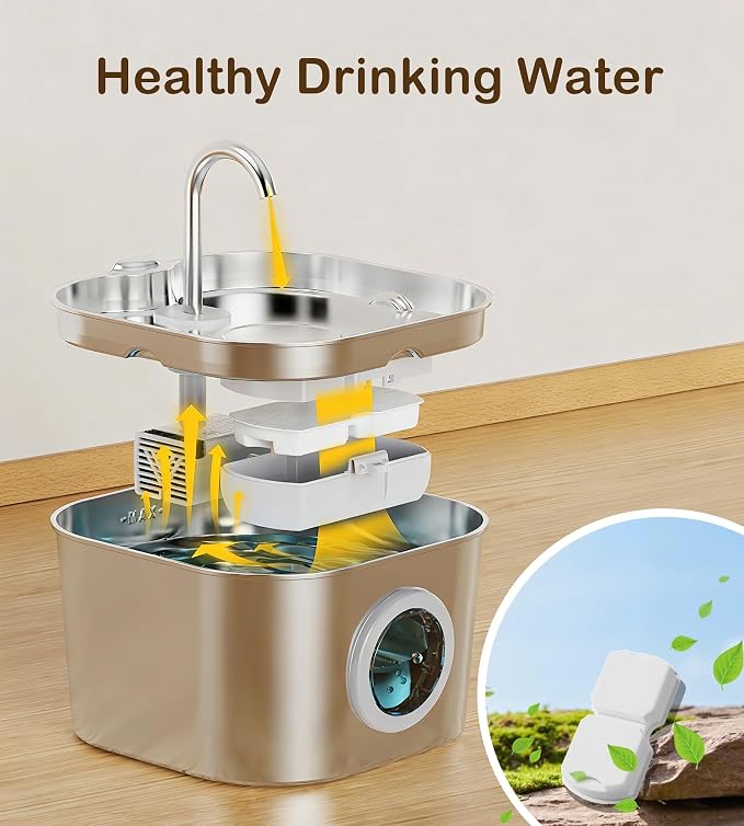 Cat Water Fountain Filter Replacement: 6Pack Pet Fountain Filters of 6 Carbon - Image 3