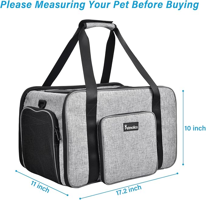 Petmolico Cat Carrier Soft-Sided Pet Bag - Image 5