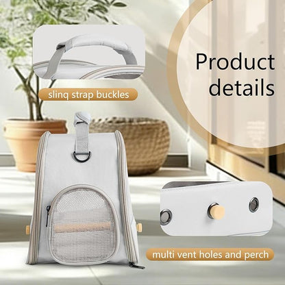 Bird Carrier, Portable Small Bird Parrot Parakeet Carrier - Image 3