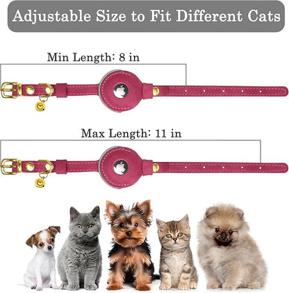 OOPSDOGGY Reflective Leather AirTag Cat Collar - Image 3