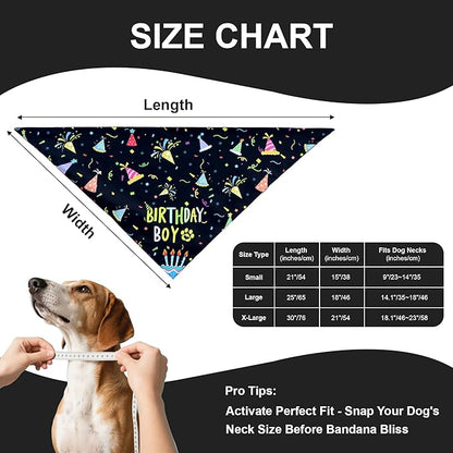 Dog Birthday Bandanas, Party Outfit Gift - Image 3