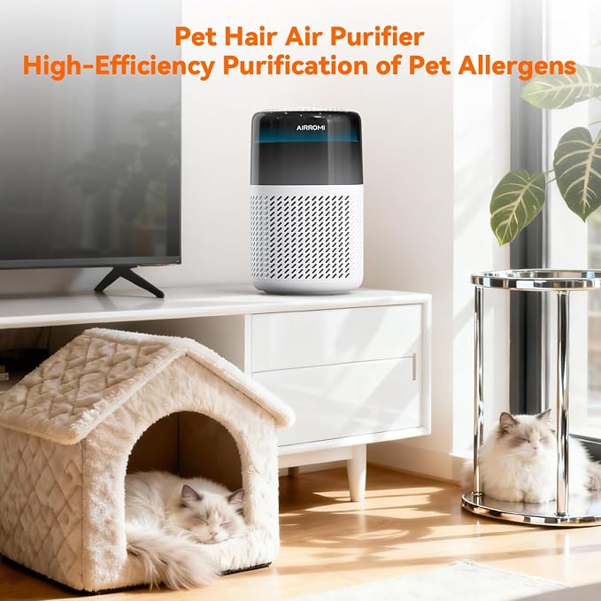 AIRROMI HEPA Air Purifier for Bedroom&Home, Pet Air Purifier for Home Pets - Image 9