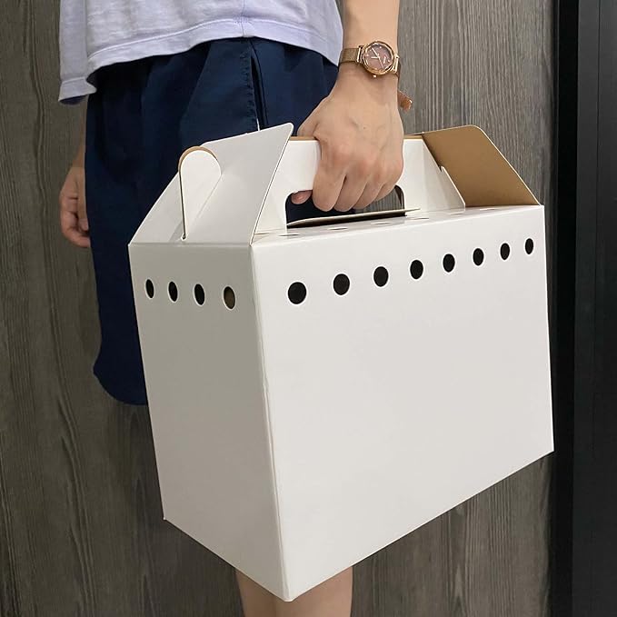 Cardboard Pet Carriers for Small Animals, Not for Cats or Dogs, Disposable - Image 4
