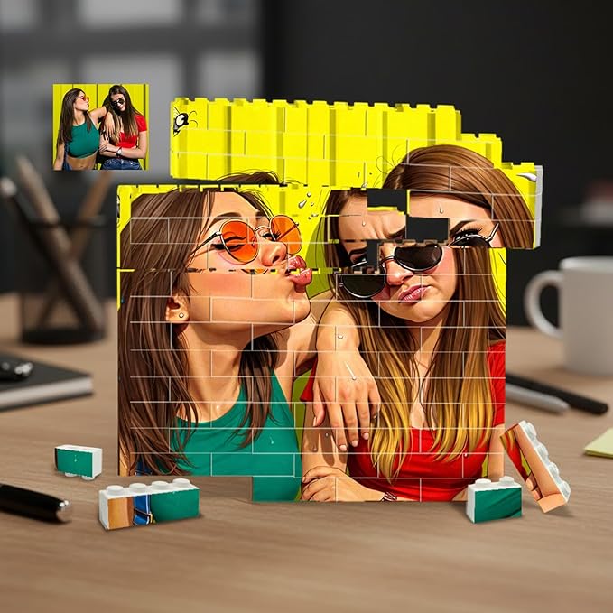 NAZENTI Personalised Best Friend Photo Building Block by Nazenti