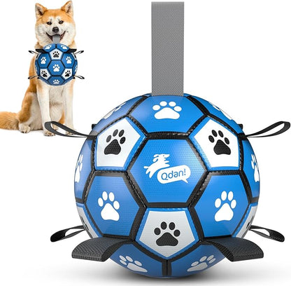 QDAN Dog Balls Toys, Soccer Ball by QDAN