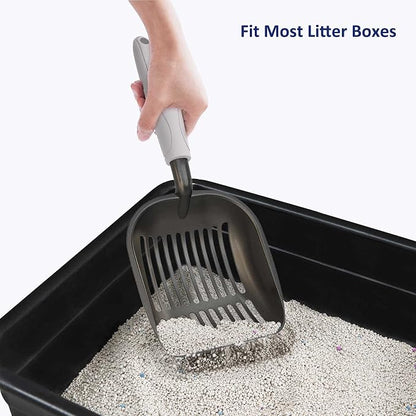 WePet Cat Litter Scoop, Non-Stick Plated Aluminum Alloy Sifter, Kitty Durable - Image 6