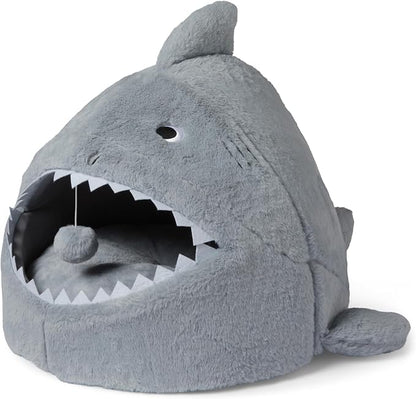 Amazon Basics Cat House Shark Shape Cat Cave Bed by AmazonBasics