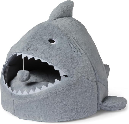 Amazon Basics Cat House Shark Shape Cat Cave Bed by AmazonBasics