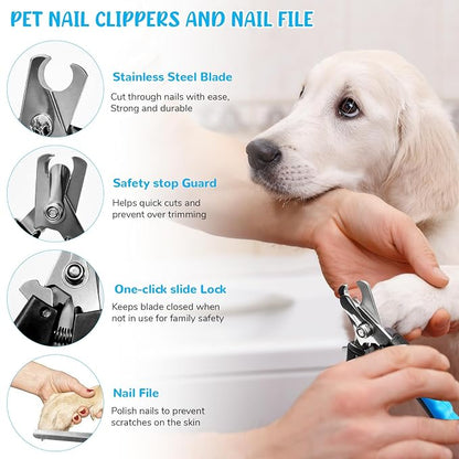 Dog Brush & Grooming Kit – 9-Piece Pet Brush & Deshedding Set - Image 3