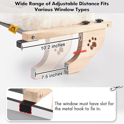 AMOSIJOY Cat Sill Window Perch Sturdy Hammock Seat - Image 5