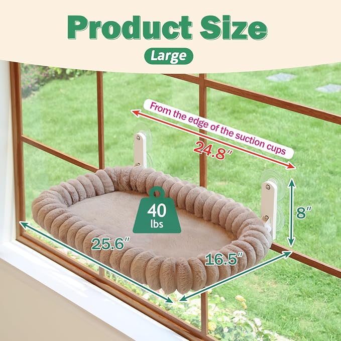 Zakkart SnugCloud Foldable Cat Window Perch - Image 3