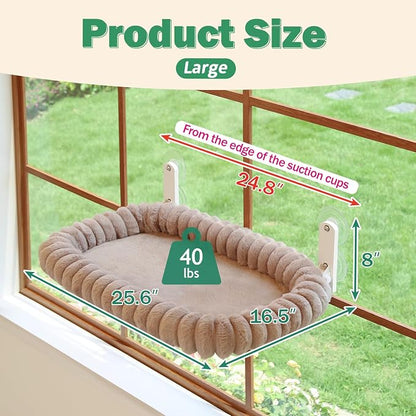 Zakkart SnugCloud Foldable Cat Window Perch - Image 3