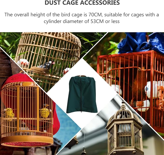 VOSAREA Round Bird Cage Cover Round Dome Top Parrot Cage Cover Waterproof and - Image 8