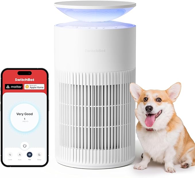 SwitchBot Air Purifier for Home up to 3620 ft², HEPA Air Purifier by SwitchBot