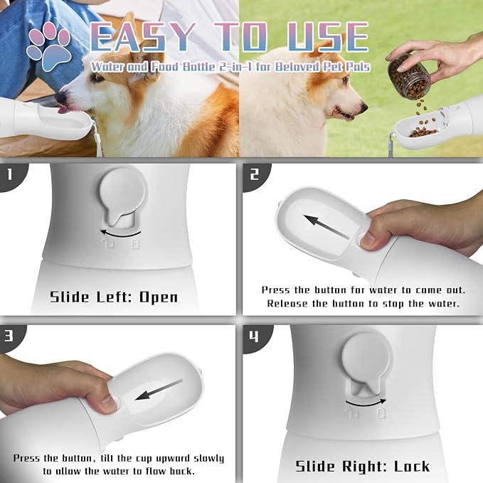 Portable 2-in-1 Pet Water Bottle - Image 6