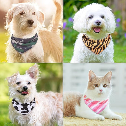 PAWCHIE Dog Bandanas Small Reversible Styles Pet Triangle Scarf Bibs - Image 7