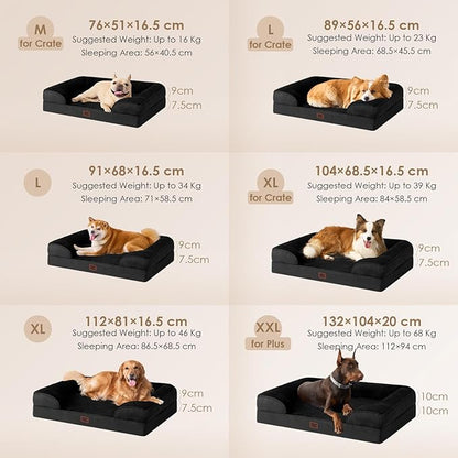 EHEYCIGA Orthopedic Dog Beds for Large Dogs, Waterproof Memory Foam Large Dog - Image 5
