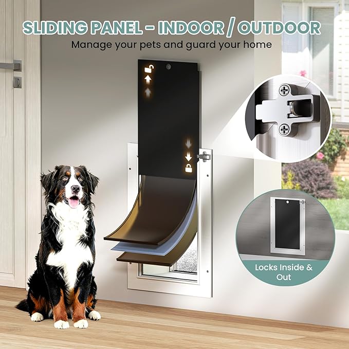 3-Flap Insulated Aluminum Dog Door - Image 5