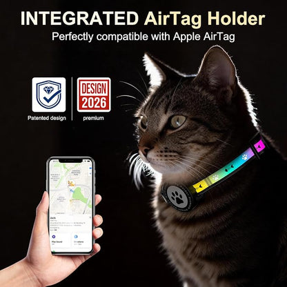 Airtag Cat Collar Breakaway, Reflective Cat Collar - Image 5