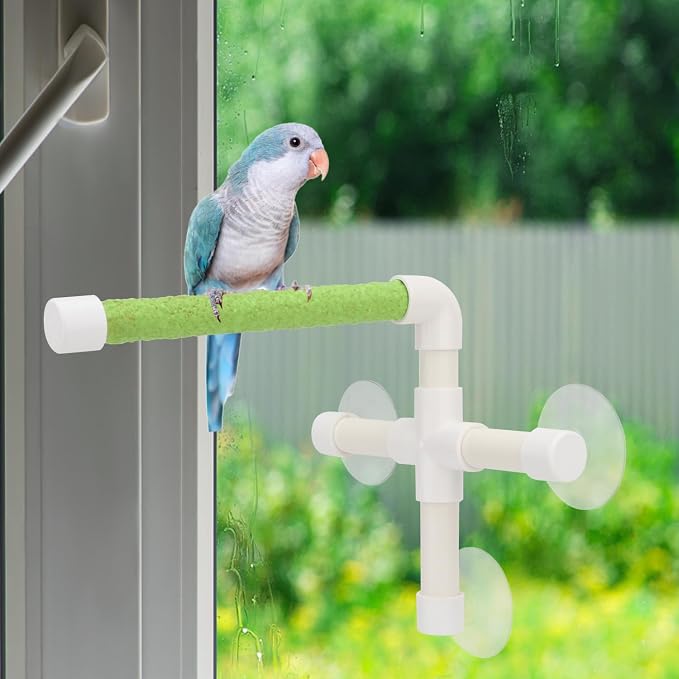 Hypeety Portable Suction Cup Bird Window and Shower Perch Toy - Image 7