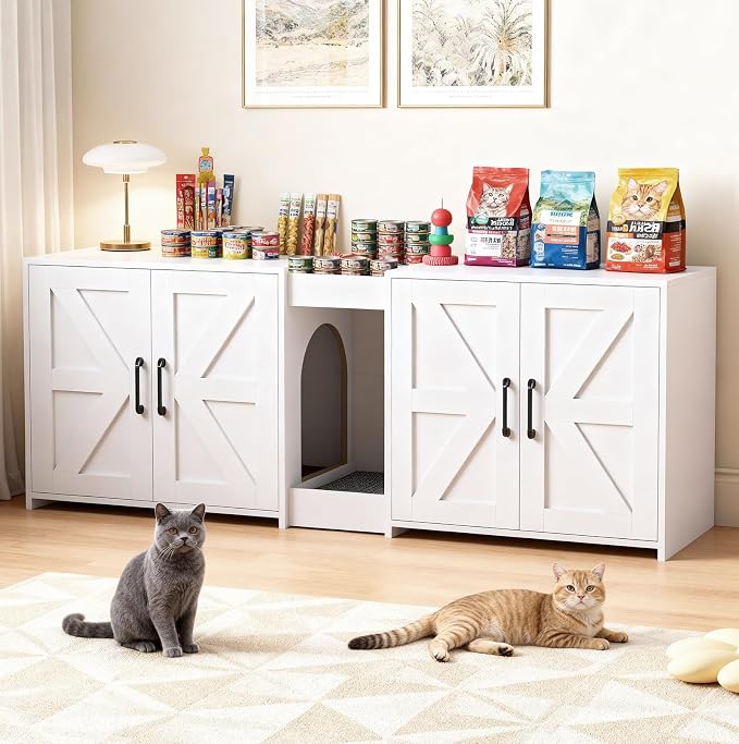 Cat Litter Box Enclosure Furniture by LotaToolsPremiumSelection