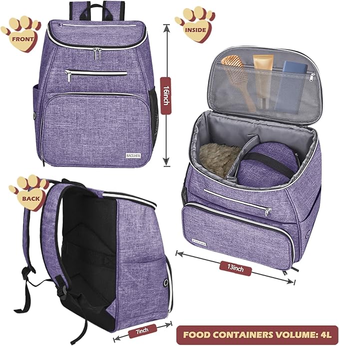 BAGLHER丨Dog Travel Bag Backpack, Airline Approved Pet Supplies Backpack - Image 3
